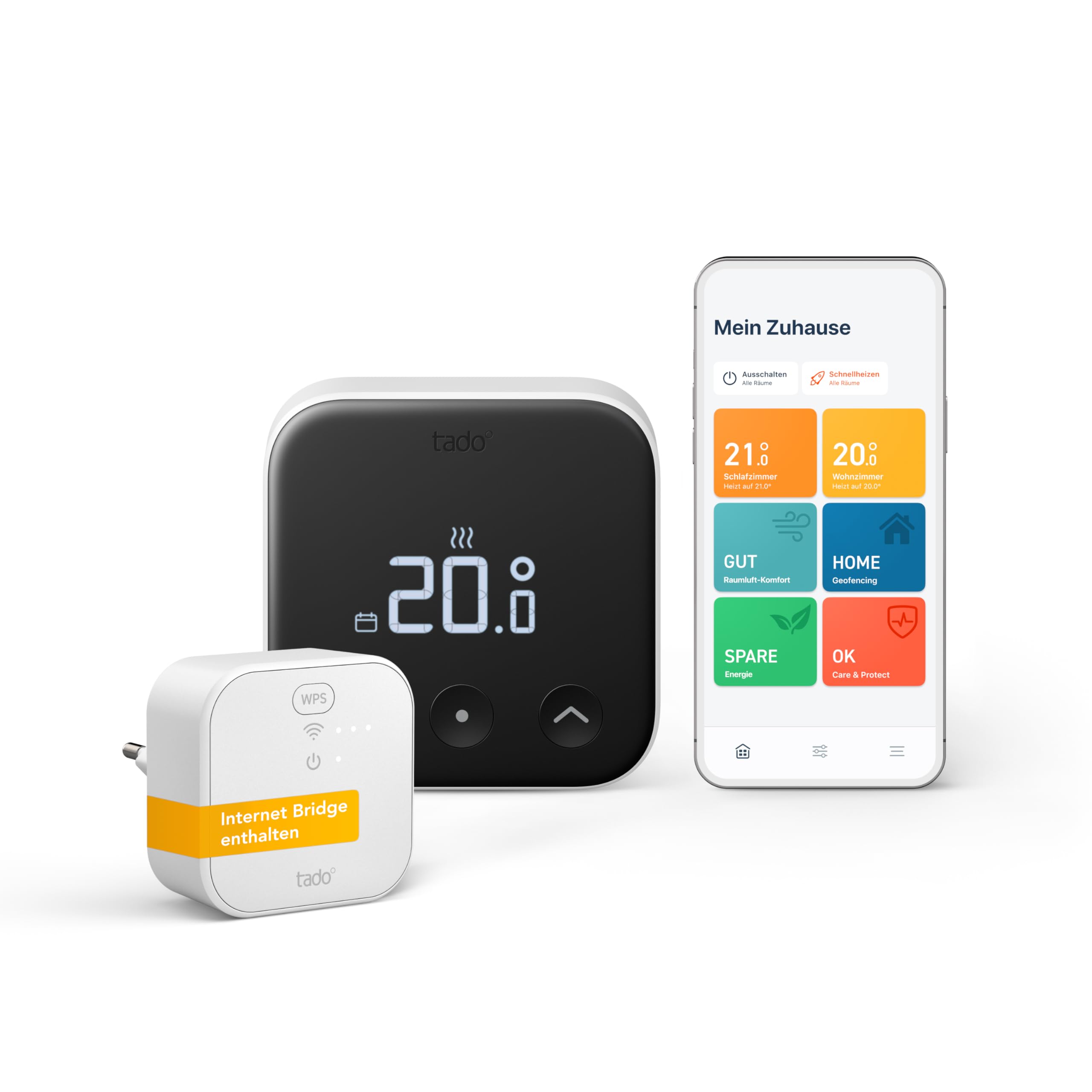 Tado tado° Smartes Thermostat X – Starter Kit für Fußbodenheizung und Boiler, Steuerung per App und Smart Speaker (Alexa, Siri, Google Assistant), DIY Installation