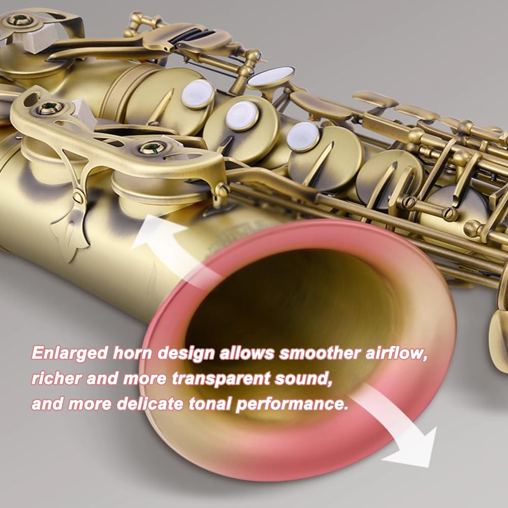 Saksofon altowy, instrument dęty blaszany odpowiedni dla profesjonalnych graczy, w tonacji E-flat,E