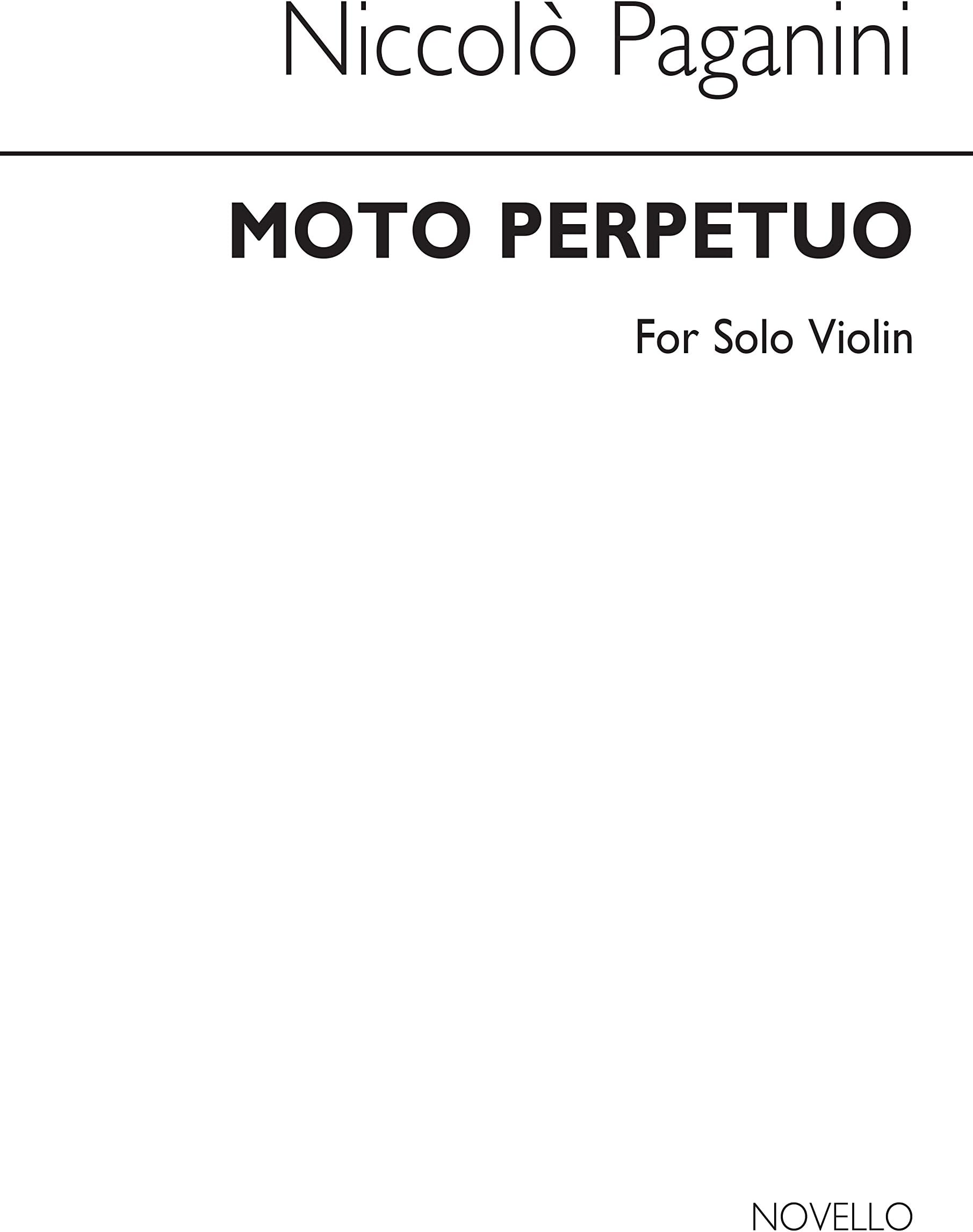Nicolo paganini: moto perpetuo op.11 (dounis)