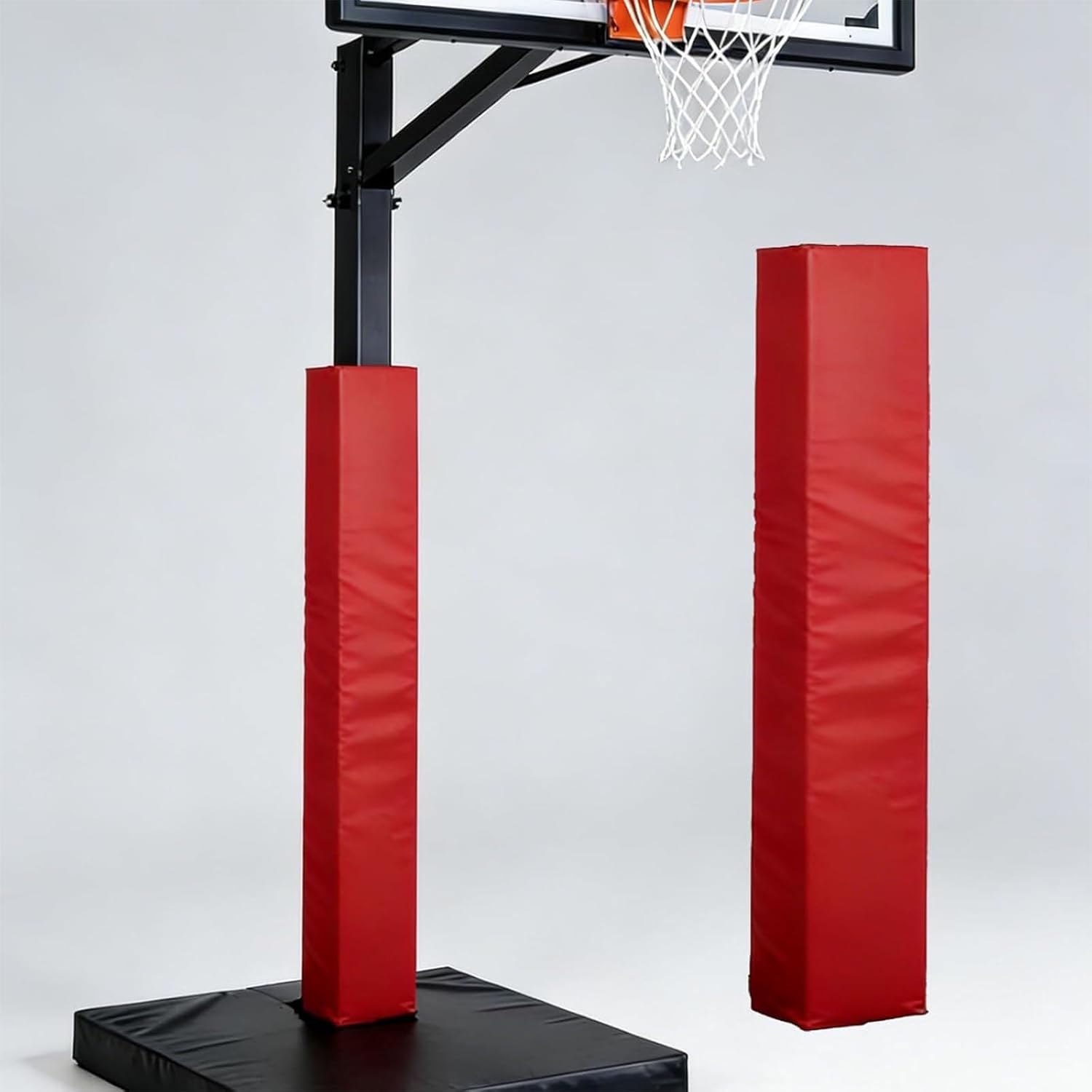 Square Basketball Pole Pad Hoop Pole Padding, 182cm Foam Goal Post Protector Cushion Safety Wrap for Pole Indoor Outdoor Garage