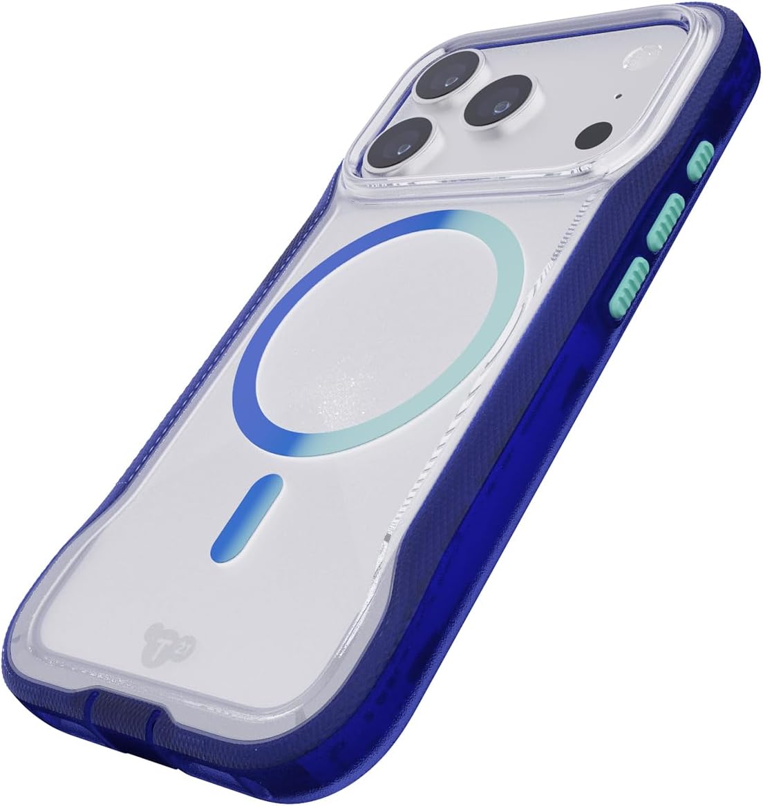 Tech21 iPhone 17 Pro EvoPro with MagSafe Electric Blue/Jelly Mint