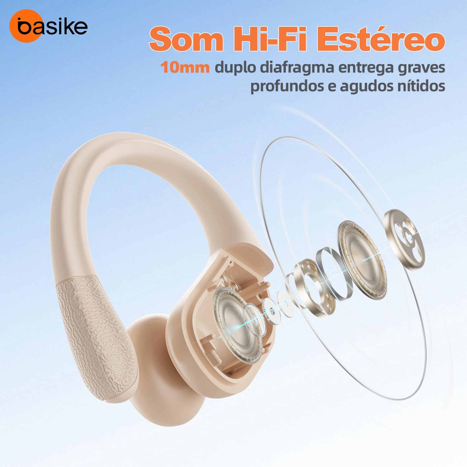 Basike BA-FON240 Earbud Hi-Fi Stereo Sound Diagram