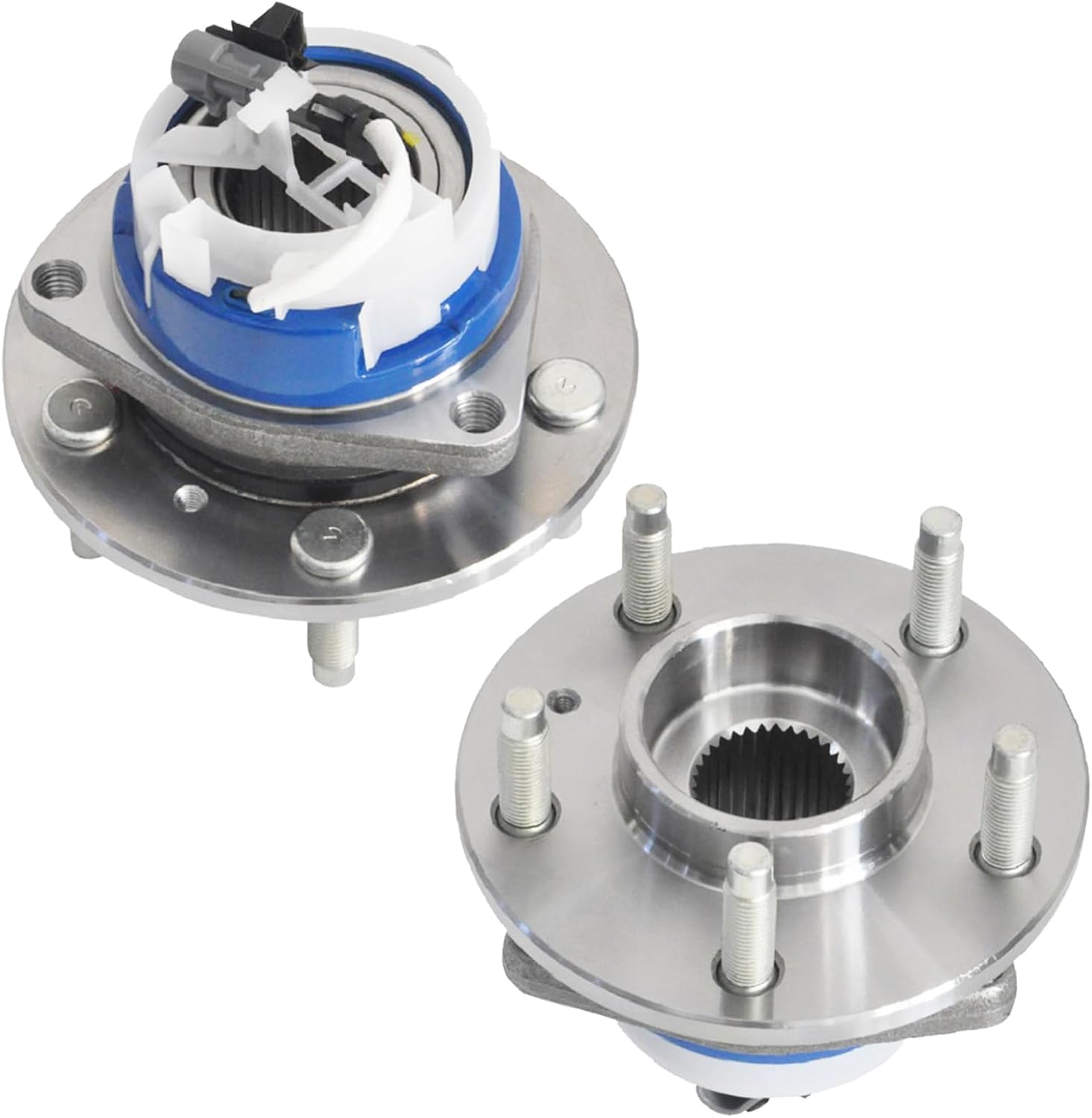 MAYASAF 513179 [2 Pack] Front Wheel Hub Bearing Assembly 5 Lugs W/ABS for Chevy Impala/Venture/Uplander, for Buick Century/Lacrosse/Lesabre, for Cadillac DTS/DeVille/Seville, Grand Prix Olds Saturn