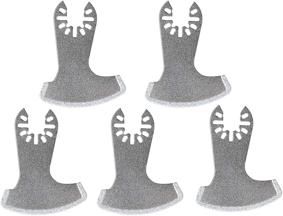 Lodokdre 5PCS Universal Diamond Oscillating Saw Blade Oscillating Multi