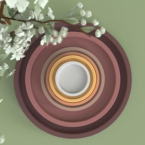 Miniatura 5 de Bandeja de hormigón Molde de silicona Bandeja de almacenamiento de cemento Bandeja de maceta Moldes de placa combinada (Azul marino N004)