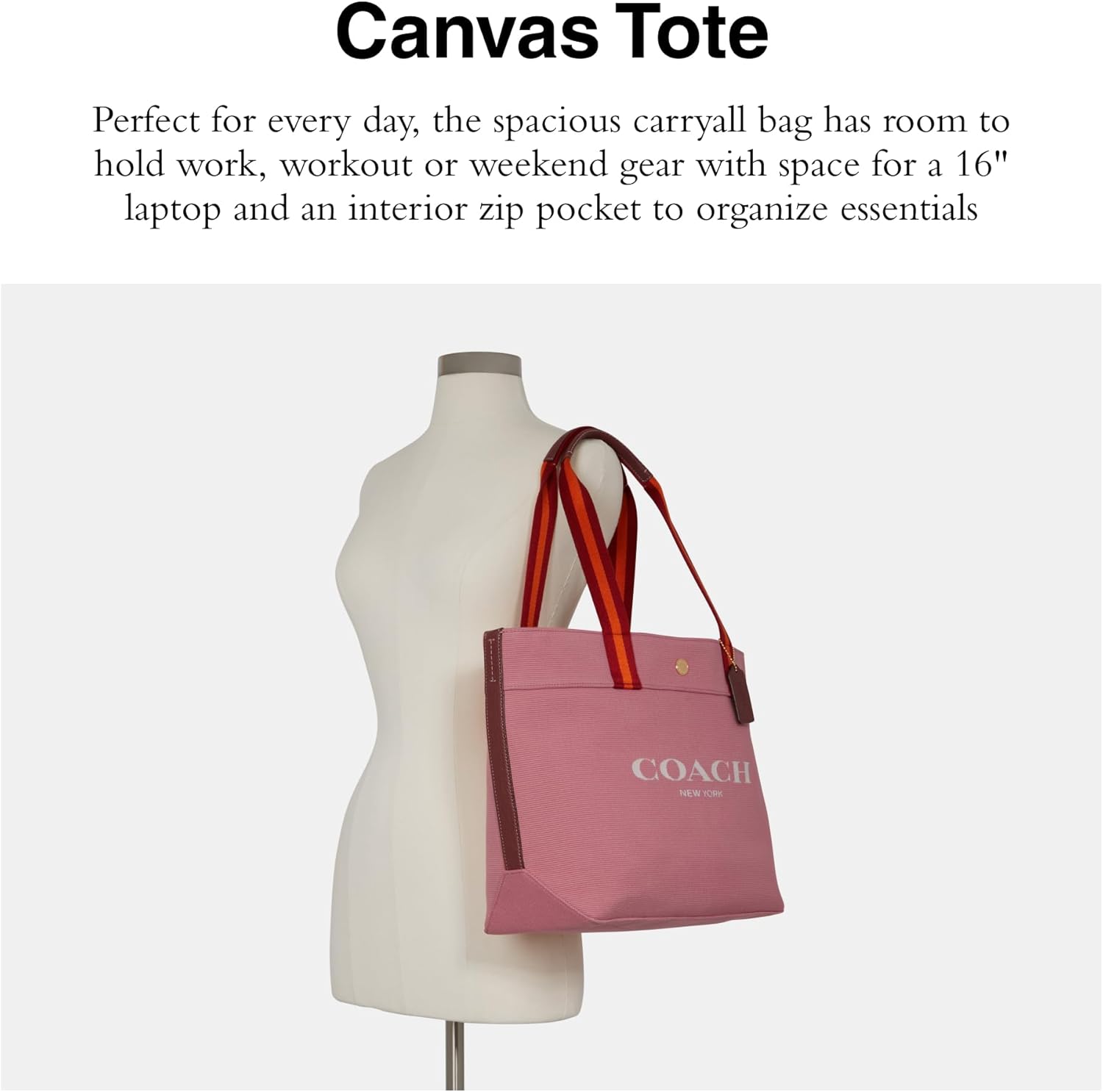 Coach Canvas Tote - Image 2