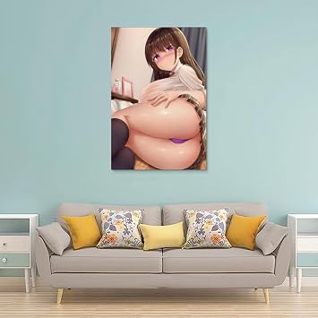 Sexy Cute Anime Poster Sexy Woman Poster Naked Posters Beautiful Butt Poster Canvas Posters Wall Art Office Home Decor 12x18inch30x45cm Unframe-style