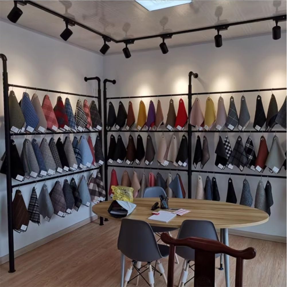 Espositore da parete in tessuto, per negozi e boutique, decorazione per la casa, design salvaspazio (550 x 240 cm)