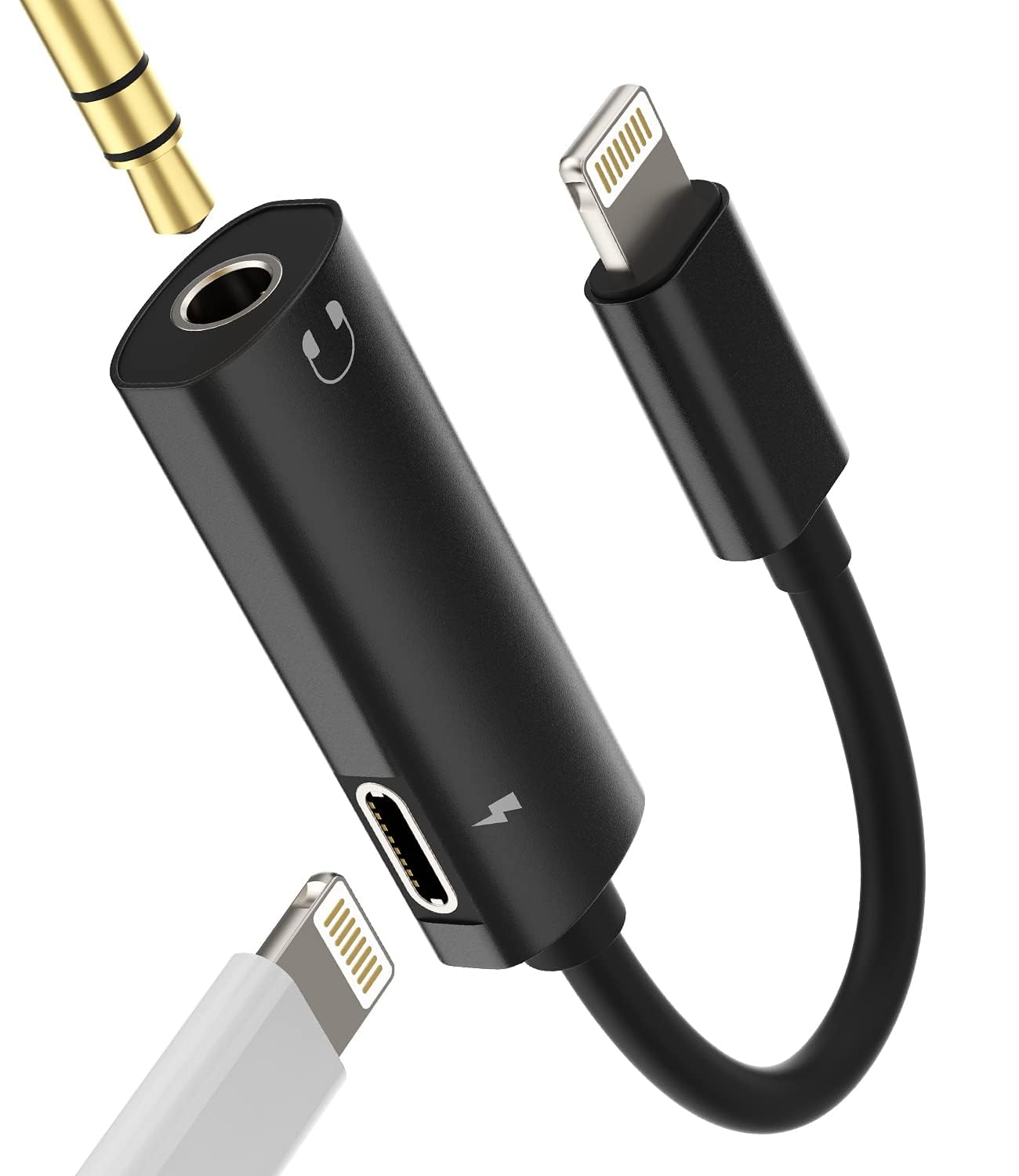 Amazon.co.jp: 変換アダプタiPhoneライトニング急速充電器ヘッドホン