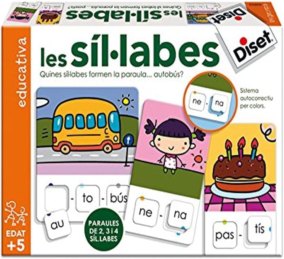 Diset -Les Síl.Labes Educational Game for Children, Multicoloured (63653)