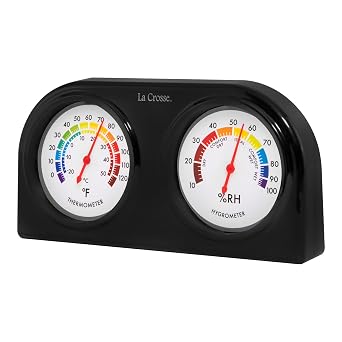 La Crosse 104-288 Analog Thermometer and Humidity Gauge