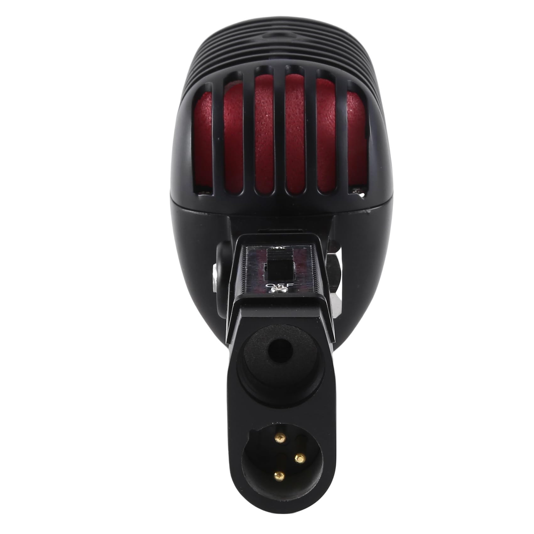 1 micrófono vocal dinámico retro profesional clásico de metal para karaoke de actuaciones en