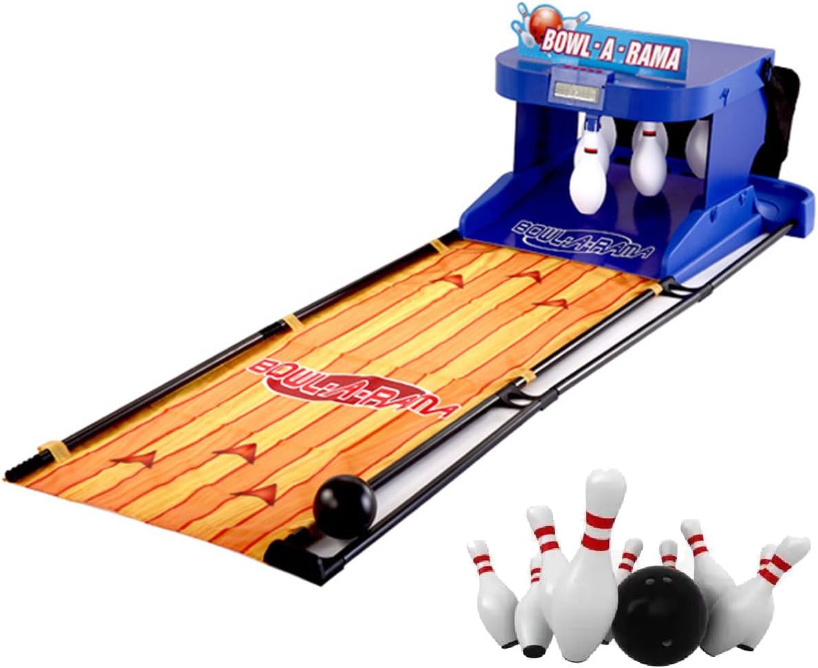 Electronic Bowling Alley Game | with LED Scoreboard | Foldable Indoor Bowling Ball Sports Game Console | for Children and Adults Interactive Game(2M)