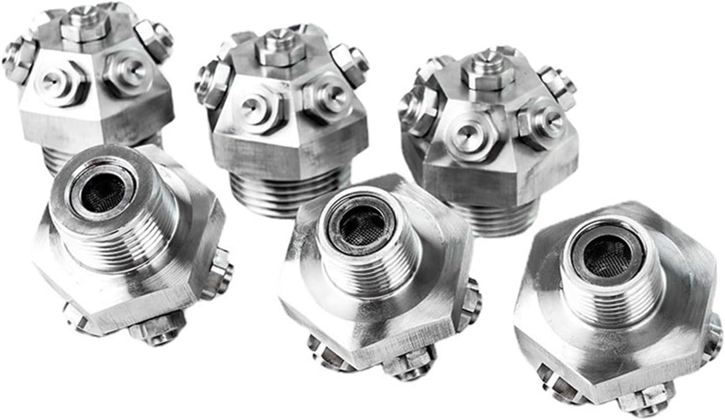 1Pcs XWT 1/2 3/4 1 Inch Thread Cooling Dust Removal High Pressure Ultra-fine Centrifugal DN15/20/25 Water Mist Spray Head(DN25 1 inch)