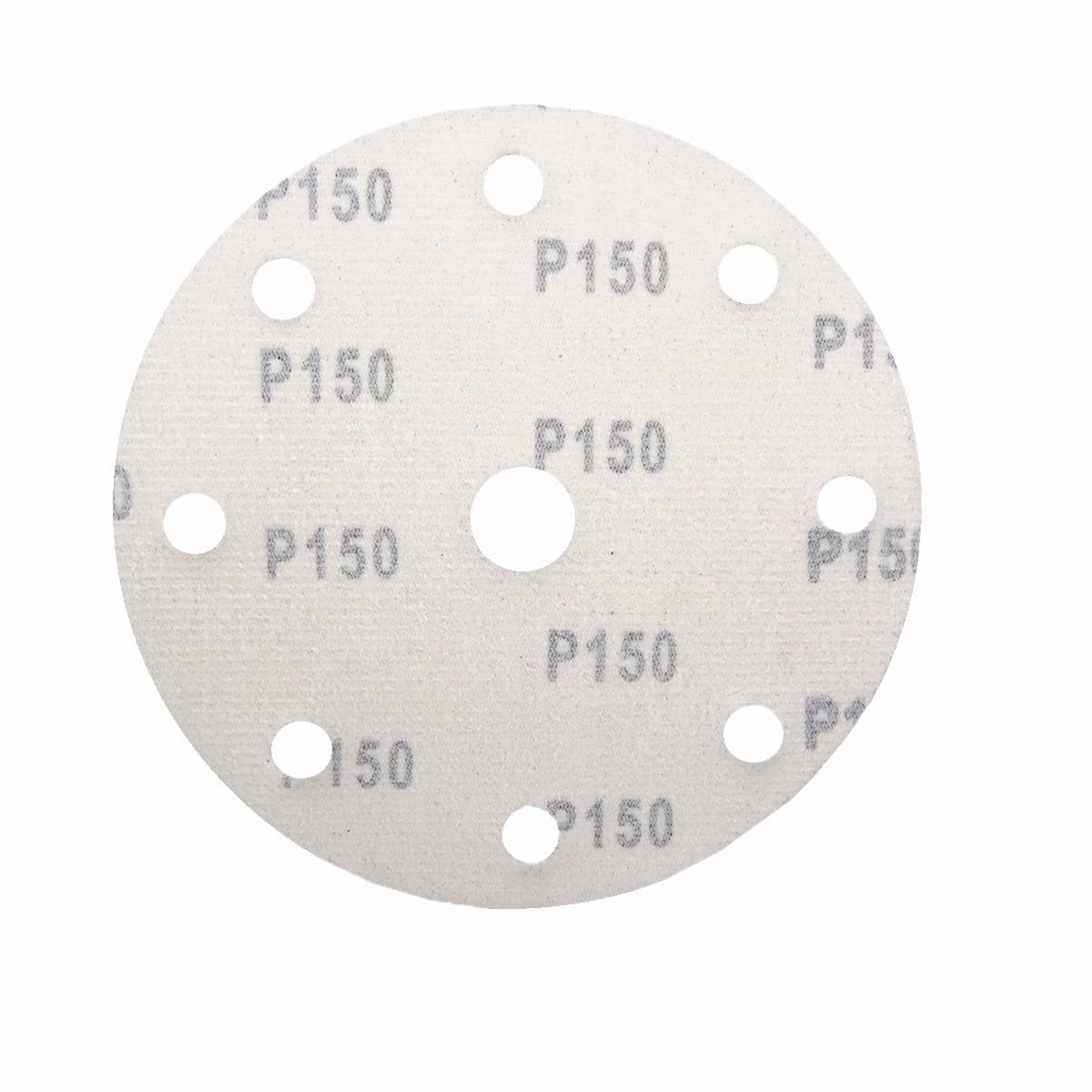 Lot de 25 disques abrasifs auto-agrippants Ø 150 mm 9 trous Grain P150 Disques abrasifs excentriques BOHRFUX