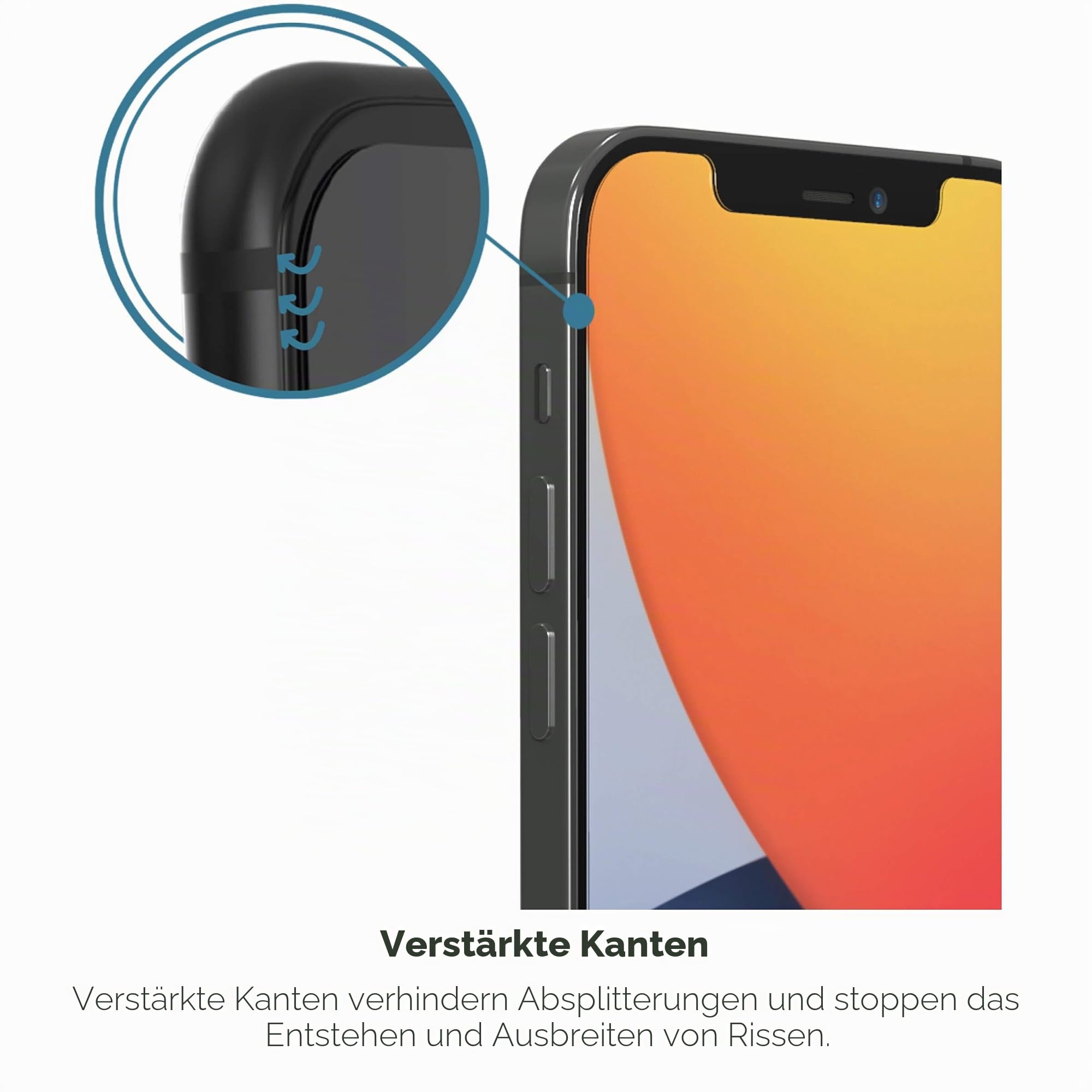 ZAGG InvisibleShield Glass Elite Privacy+ - Sichtschutz Displayschutzfolie für iPhone 12 Pro, iPhone 12, iPhone 11, iPhone XR - 3X Aufprallschutz (200106681)