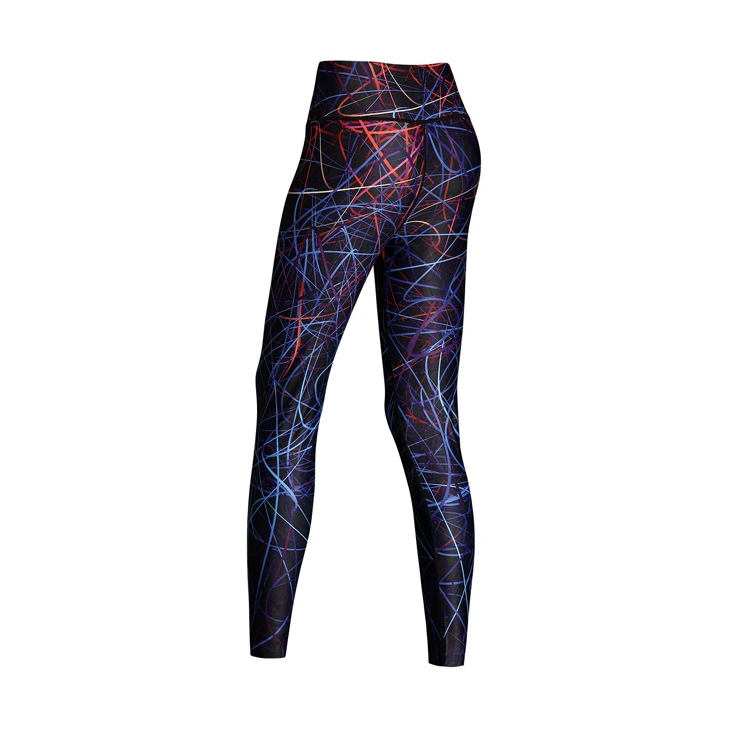 JPOJPO High Waisted Leggings for Women - Soft Opaque Slim Tummy Control Printed Pants for Running Cycling Yoga
