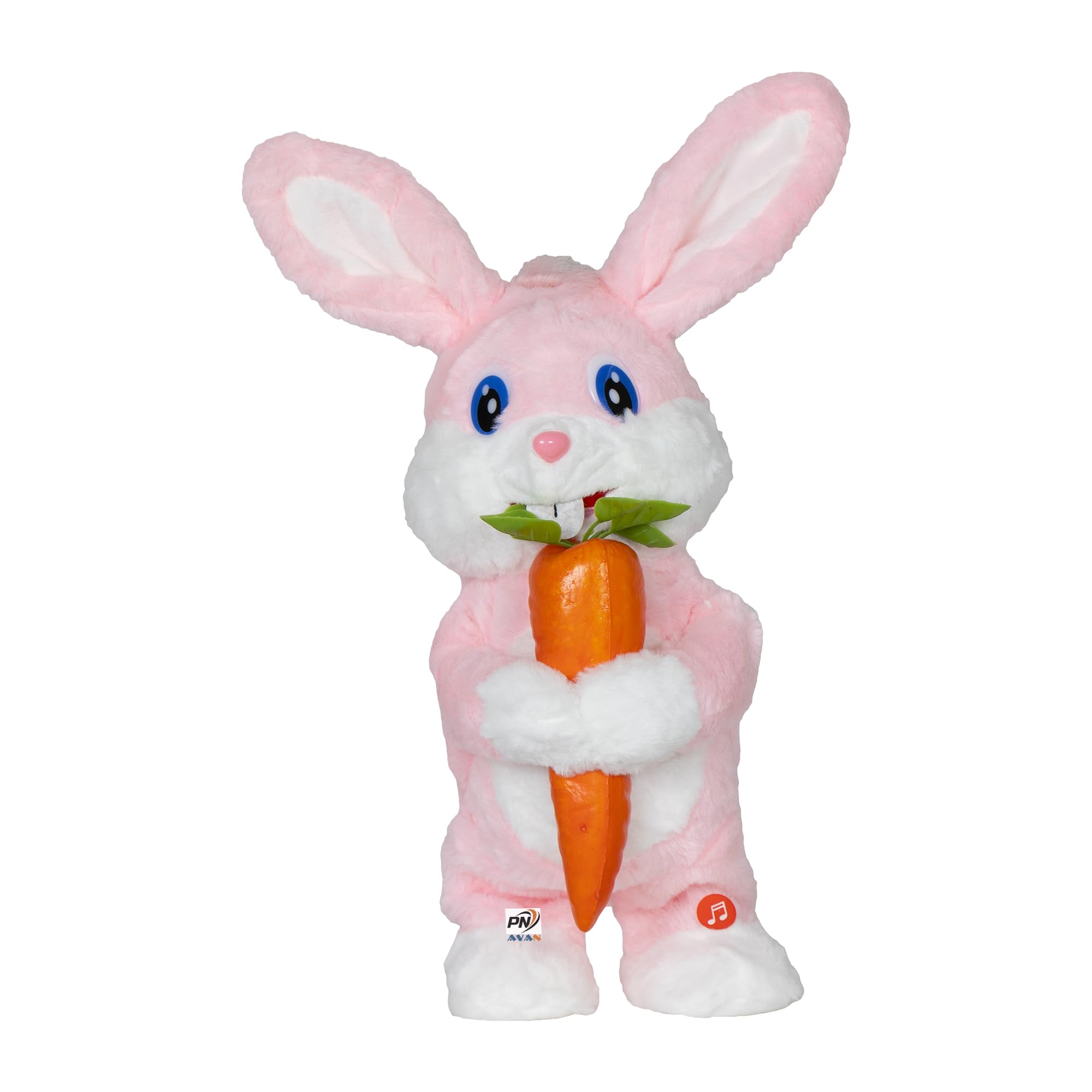 PN AVAN Dancing Cactus Toy for Kids Talking Singing Children Baby Plush Electronic Toys Voice Recording Repeats What You Say LED Lights (Rabbit Pink)
