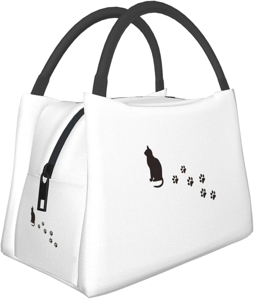 Amazon｜猫の足あと 猫の肉球 猫好き ねこ 保冷 がま口 ランチ