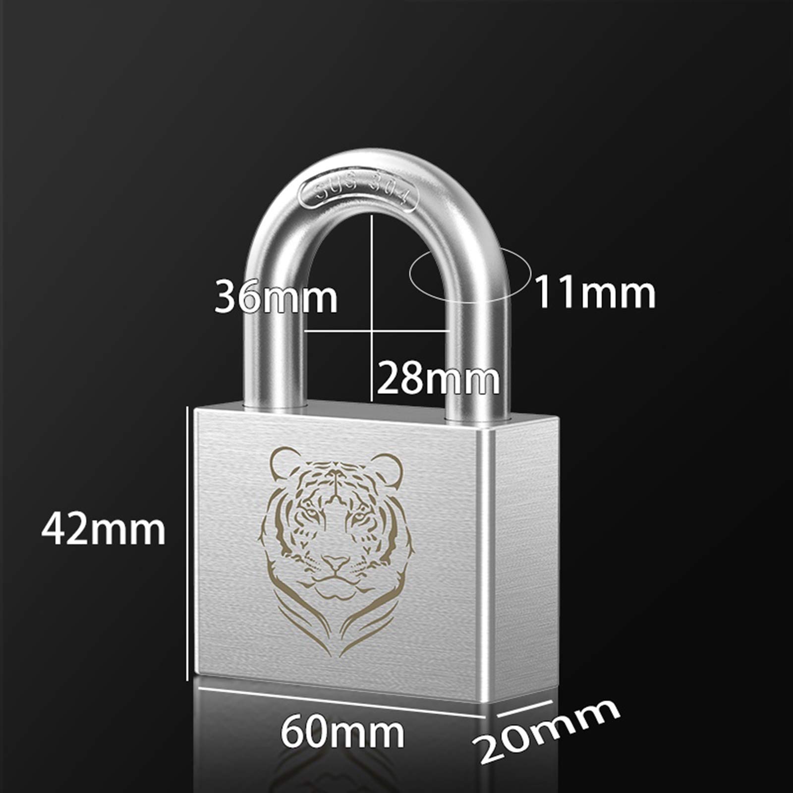 kłódka, Odporny na rdzę i odporny ścinanie zamek do drzwi zewnętrznych, szafki, 30 mm 40 50 60(60mm)