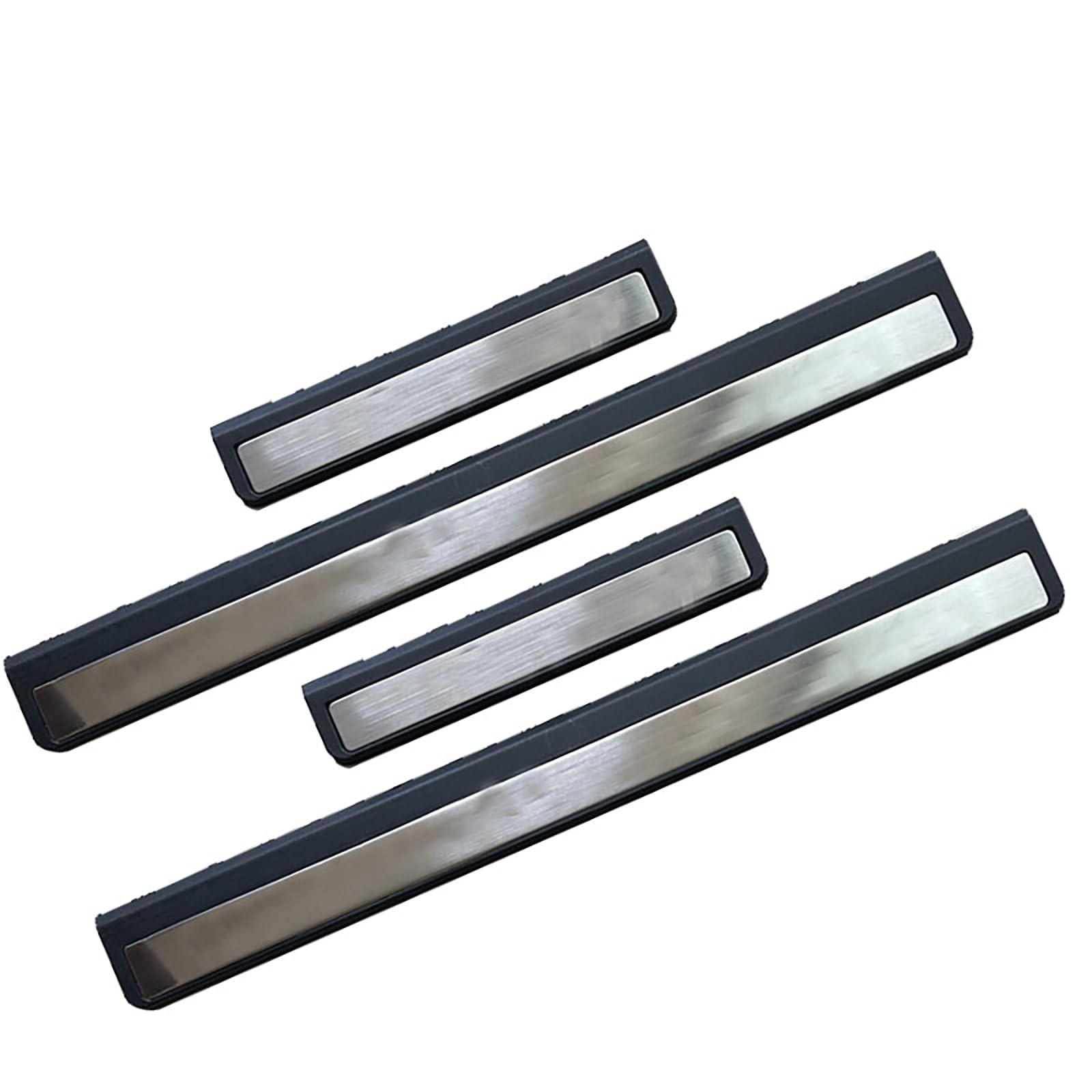 Car Door Sill Protector for Acura RDX 2006-2020 2021 2022 2023 2024 2025 YD2, Stainless Steel Scuff Plate with Plastic Base, Door Entry Guard Strip Kit, Scratch Resistant Threshold Trim, 4PCS
