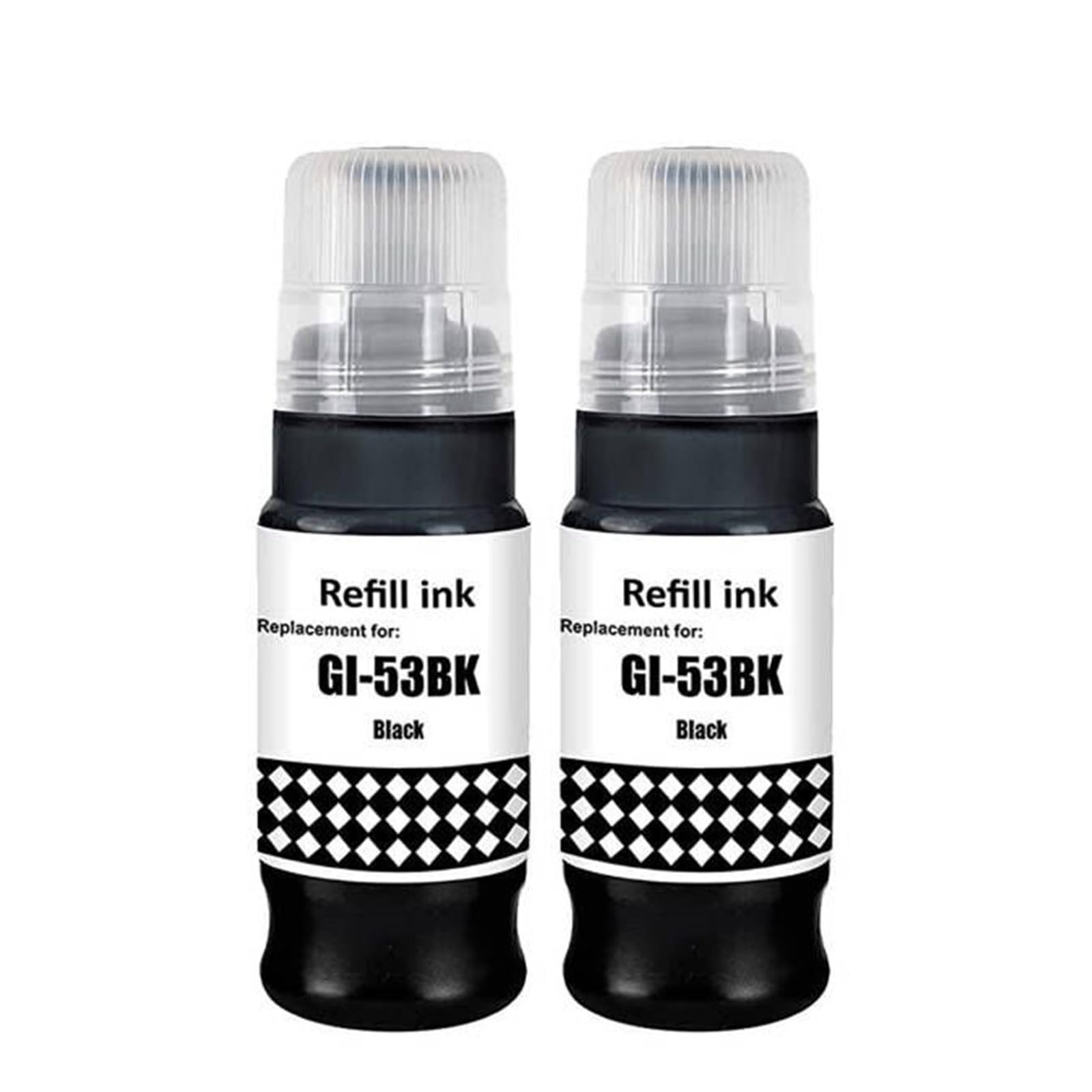 GI-53 GI53 Ink Compatible with Canon Pixma Ink Cartridge GI-53 GI53 Multipack Compatible with Pixma G650 G550 (2 Pack, 2 Black)