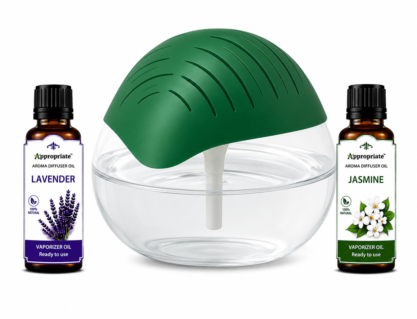 Appropriate Portable Room Air Purifier, Aroma Diffuser & Cool Mist Humidifier | 750 ml Large Water Tank | Electric Revitalizer for Home, Office, With 15ml x 2 Fragrence Free (Jasmine & Lavender)-image-3