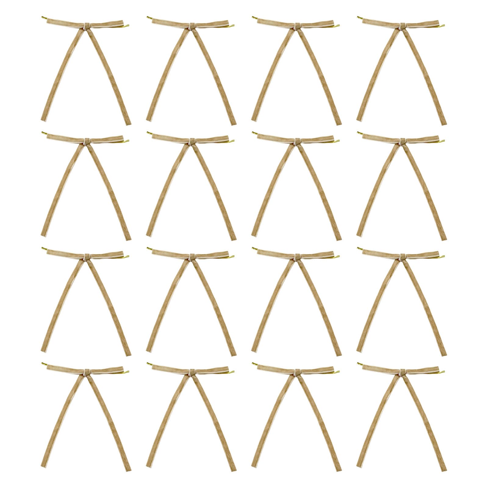 Carotoe Light Coffee Of 12 Elegant Flocking Bowknot Decorations Decorative Bowknots Suitable For Parties And Gift Embellishments Home Decors Bowknots