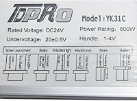 Vista 4 de Controlador de motor de velocidad de cepillo de 24 V 500 W para scooter eléctrico bicicleta e bicicleta triciclo