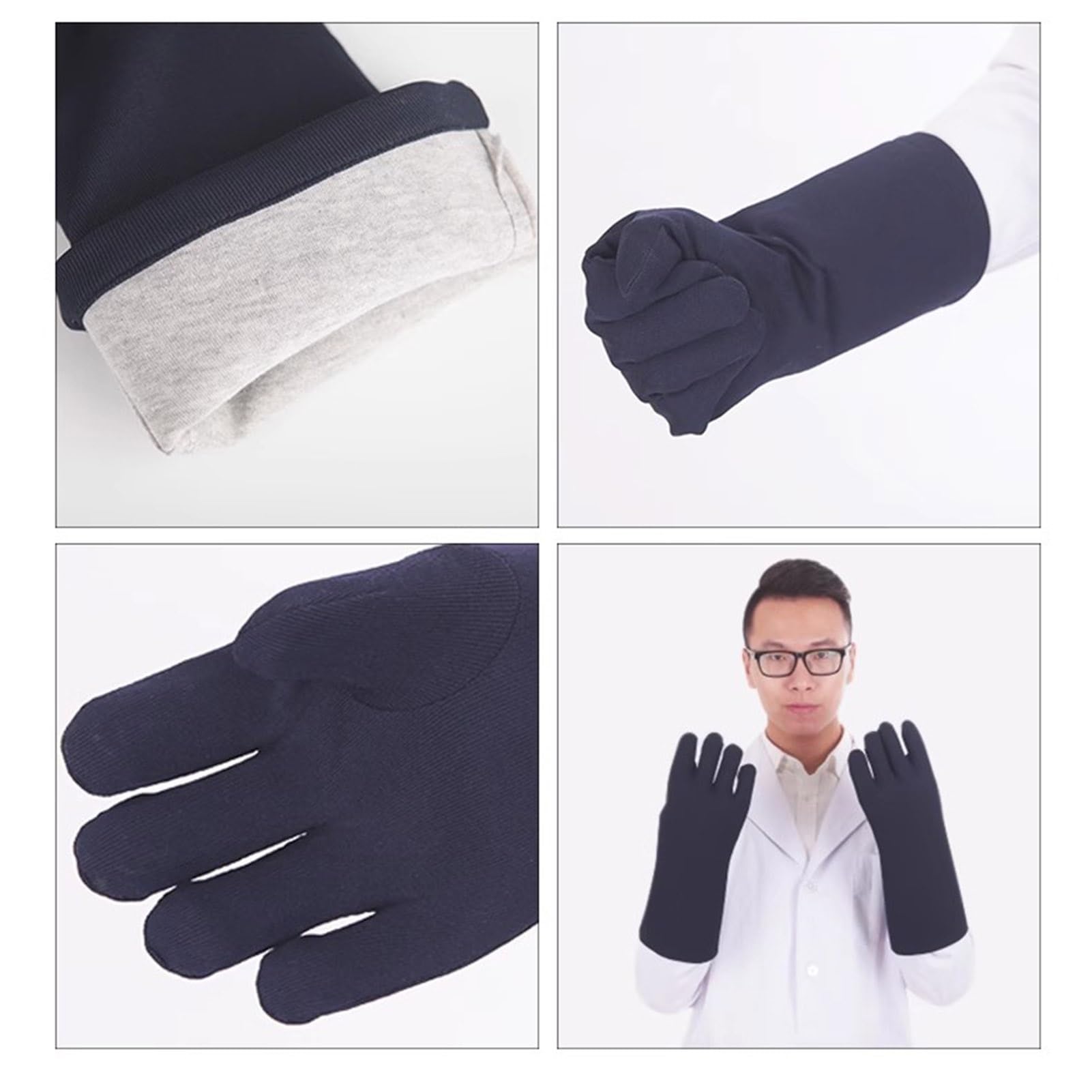 Bleischürze Blaue Blei-Röntgenschutzhandschuhe Für Die Veterinärmedizin, Strahlenschutz-Bleihandschuhe Für Den Röntgen-MRT-CT-Schutz(0.5mmpb)