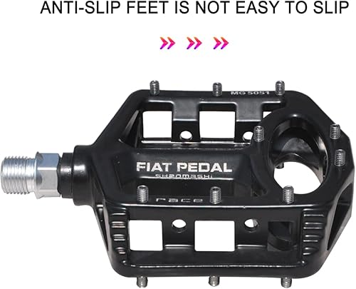 Miniatura 4 de UPANBIKE Pedales de bicicleta de aleación de magnesio 916 '' rodamiento de husillo de alta resistencia antideslizante gran plataforma plana para