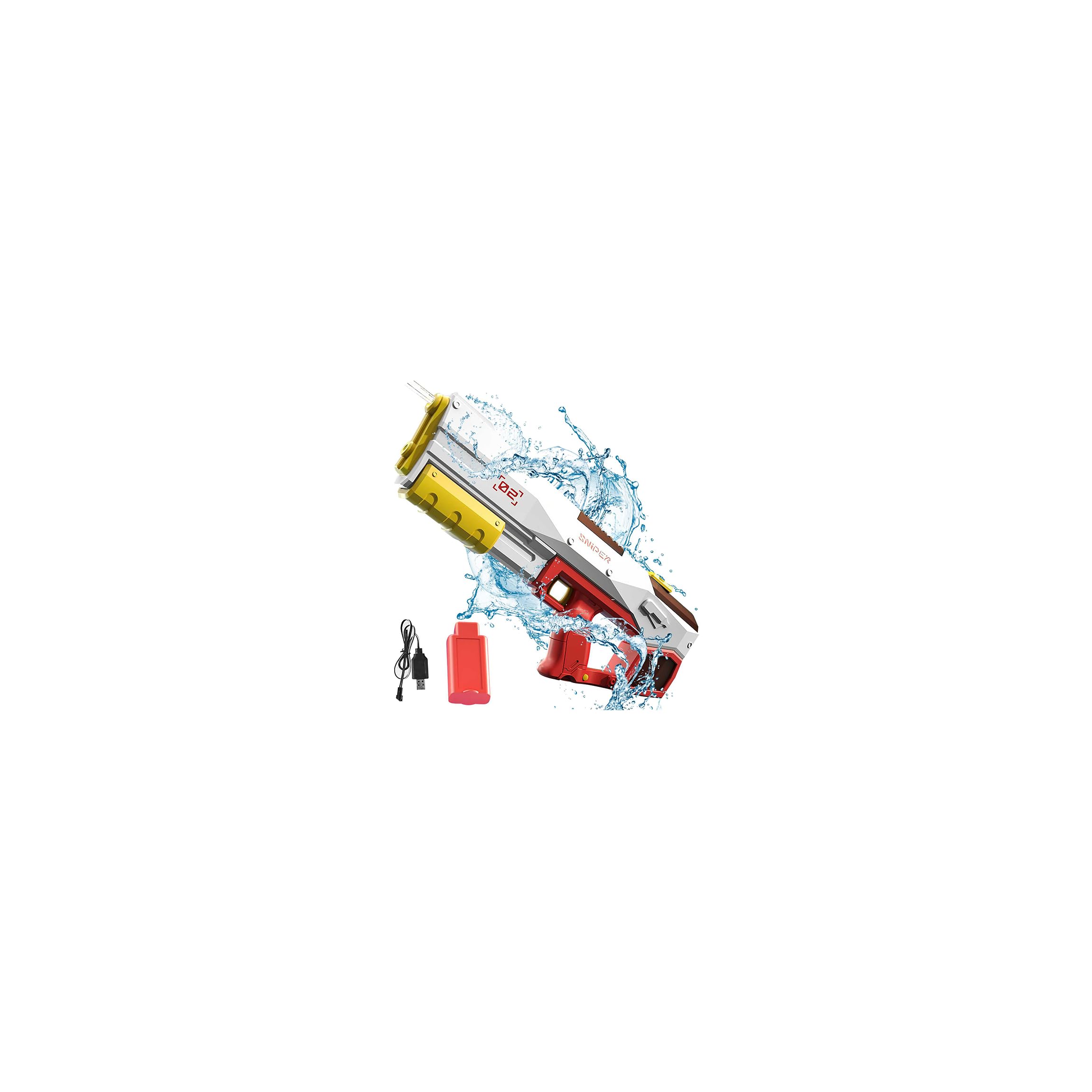 Water Gun Toy for Kids, Powerful Water Pistol with 450ML Moisture Capacity,26ft-33ft Long Range Squirt Gun,Blaster Toy for Kids and Adults,for Summer Pool Beach Water Fighting Play Water Toy (Red)