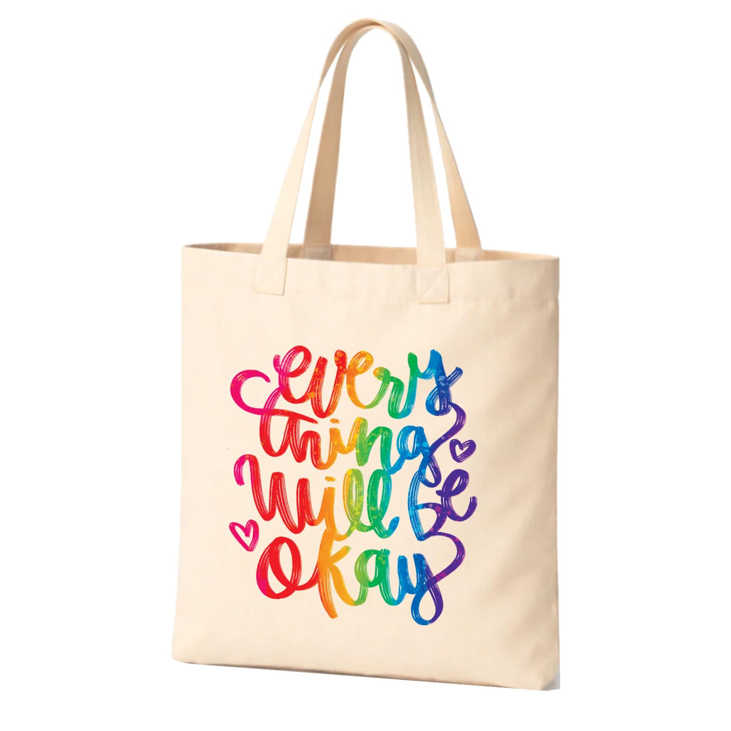 Canvas Tote Bag for Teen, 14x16 Inch, Cotton Canvas, No Closure, Shoulder Strap, Everyday Use-image-38