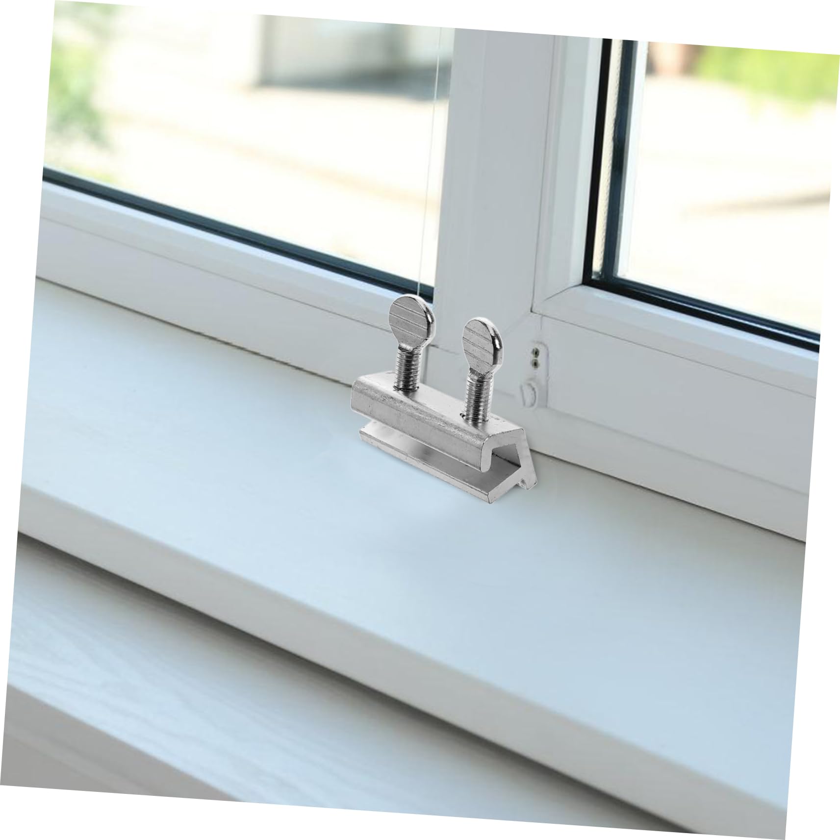 VILLCASE Cerraduras de Seguridad para Ventana Corredera Horizontal, Aluminio Ajustable, 12 Piezas, con Llave, para Casa y Oficina