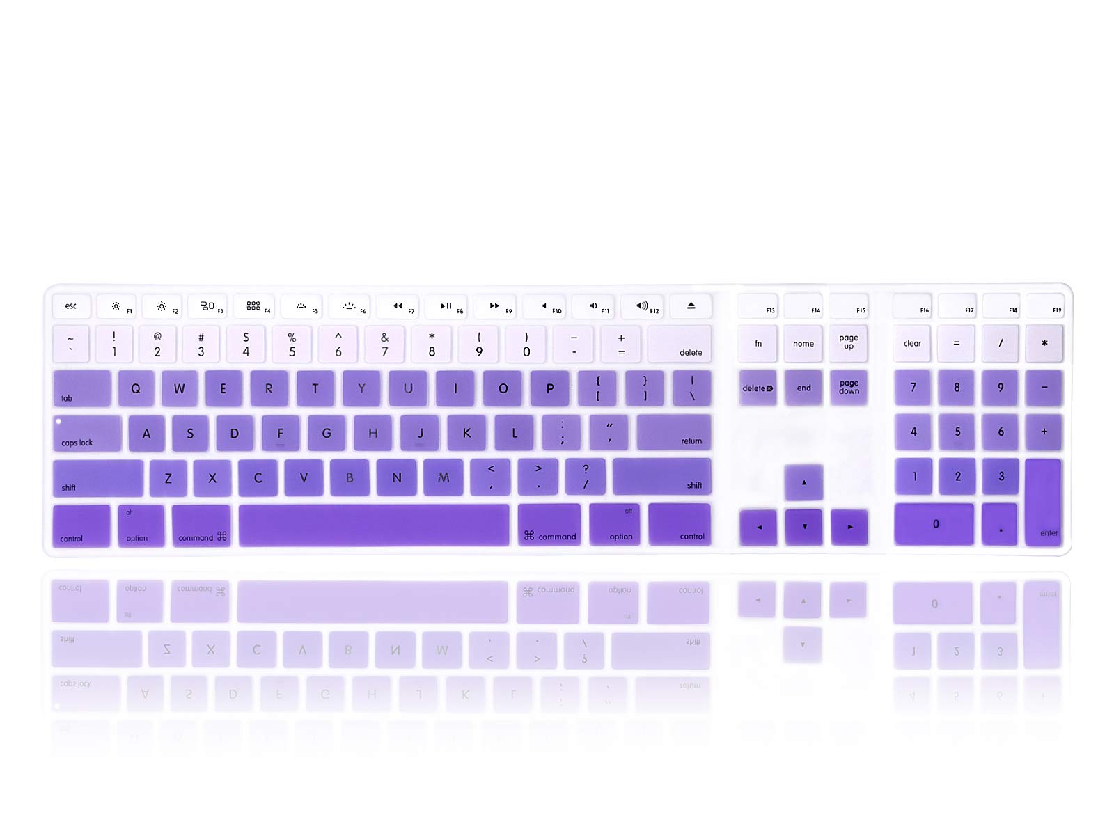 Protector de silicona para teclado iMac G6 MB110LL/A degradado 8