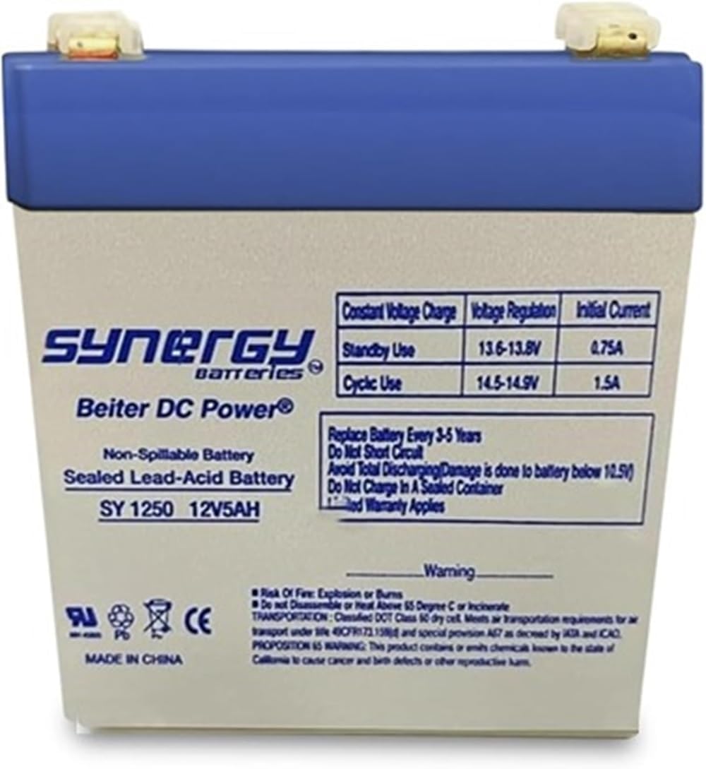 Compatible with the Enercell 23-945 12V 5Ah Rechargeable High Performance Sealed Lead Acid Battery – Professional Grade Rechargeable Last Longer than the Original Beiter DC Power
