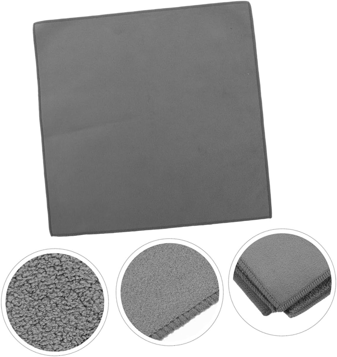 GARVALON 2pcs Microfiber Car Wash Towels 30x30cm Thick Absorbent Double-Sided Cleaning Cloths for Vehicle Exterior and Interior Detailing