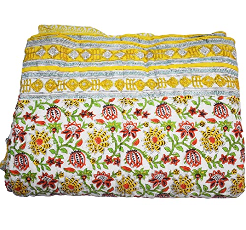 Couette Kantha coton contre lit banal drapé couverture grand format