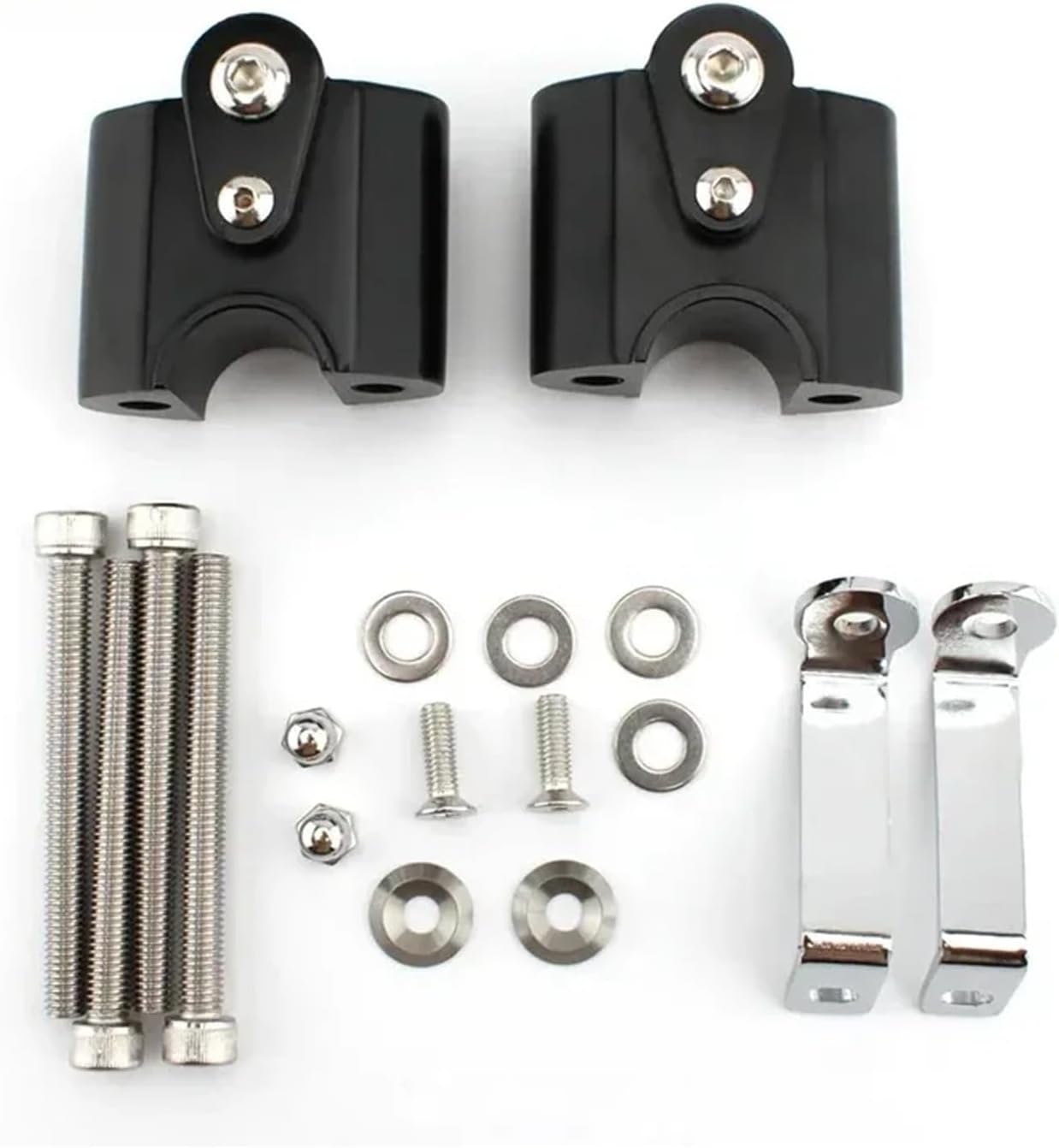 Motorcycle Handlebar Riser Heighten Adapters Rise Offset Handle Bar Bracket Kit R18 R 18 Classic 2020-2024