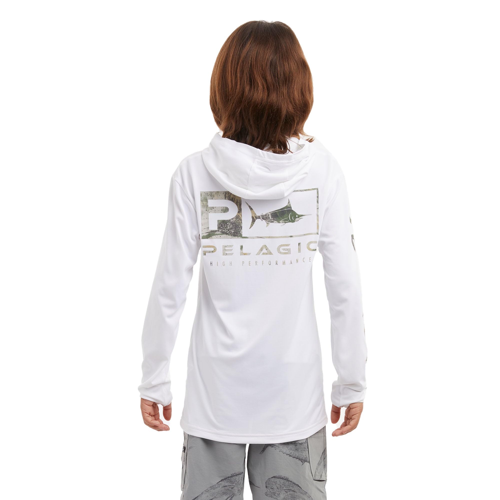 Unisex Kids Sportswear Stretch Long Sleeve Tshirt Camo Printing Tee Tops MMA BJJ Rashguards (Camo 3, 7-8 Years Old)