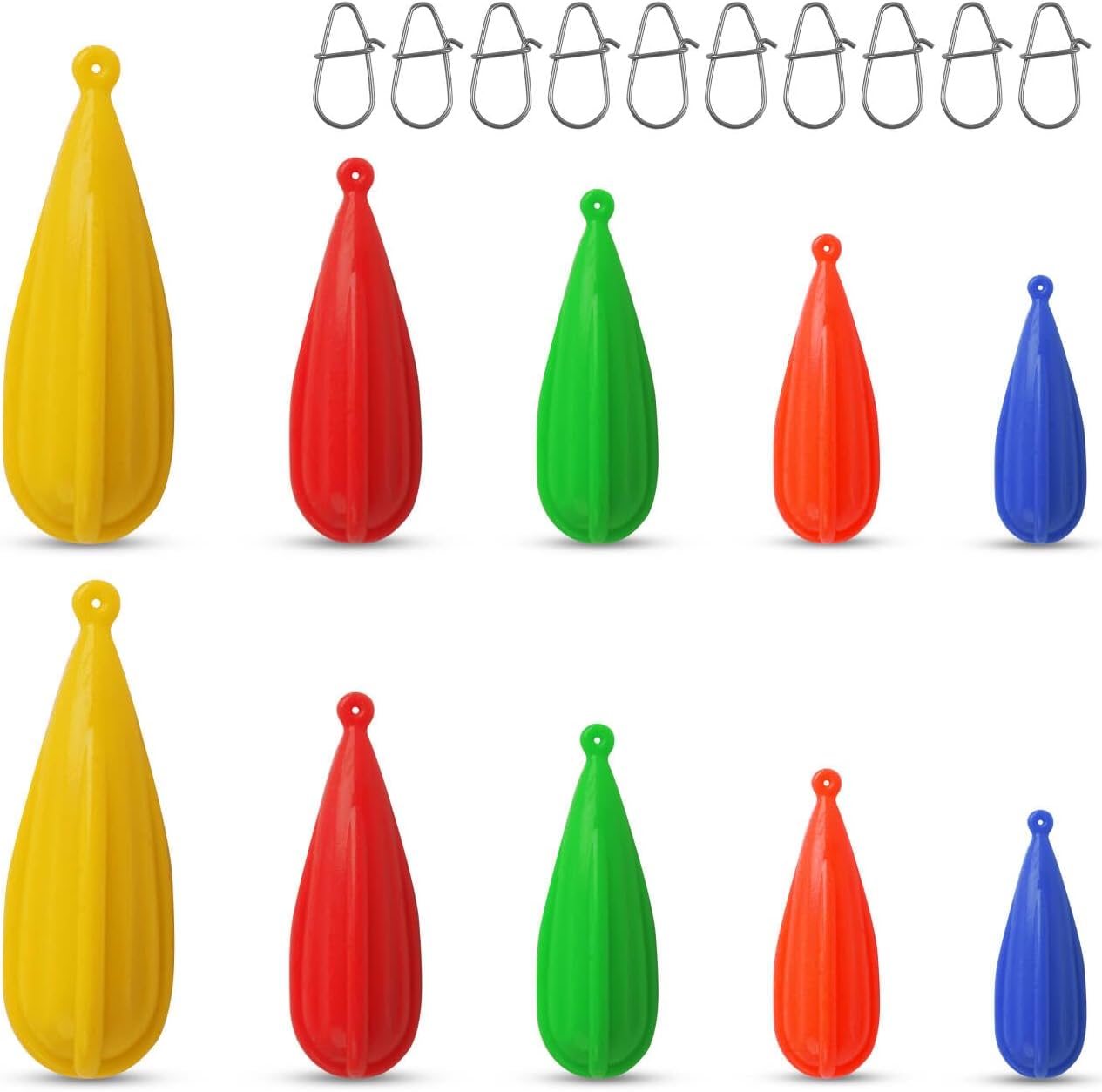 Fishing Practice Plugs, 5pcs Mixed Sizes Bait Casting Practice Plugs Weight Silicon Fishing Practice Casting Plug for Kids Improving Casting Skills