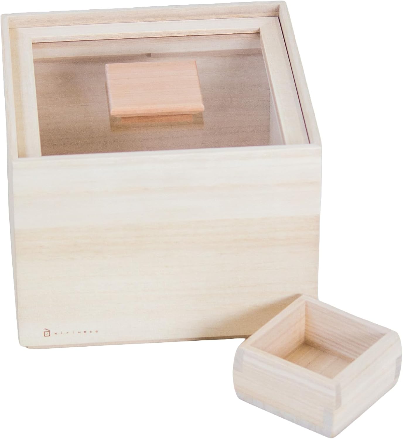Japanese Paulownia Rice Storage Box 5kg (11lb) (Natural, 11, Pounds)
