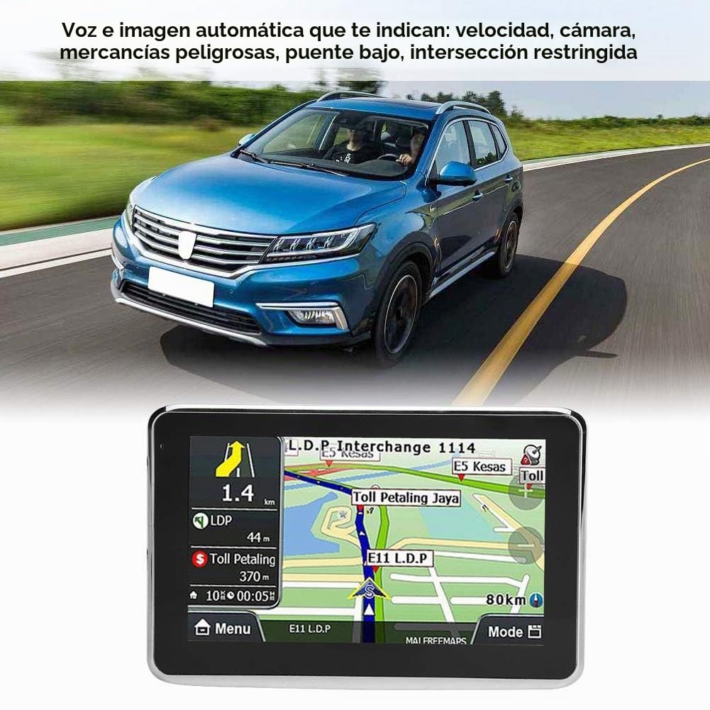 Navegador GPS Universal con Pantalla Táctil de 5 Pulgadas para Automóvil, DDR256M 8G MP3 FM