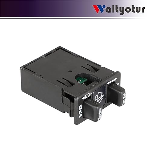 Miniatura 4 de Waltyotur Reemplazo de control del interruptor del limpiaparabrisas para Columbia & Coronado 2000-2017, botón, negro