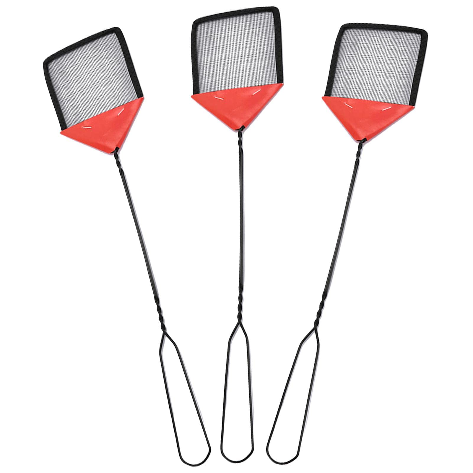 3 Pack Long Handle Fly Swatter,Washable Wire Mesh Fly Swatter,Lightweight Manual Swat Pest Control