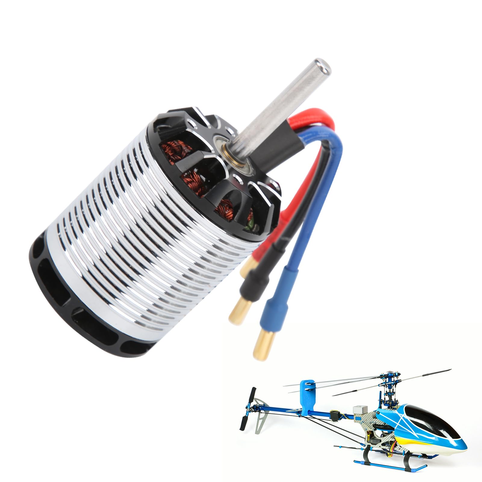 Kavolet Silnik Bezszczotkowy H550 3538 1220KV Silnik Bezszczotkowy H550 1220KV do Helikopterów RC 3538 RC 3000W 60A N45SH Stal Magnetyczna z 5 Mm głowicą bana