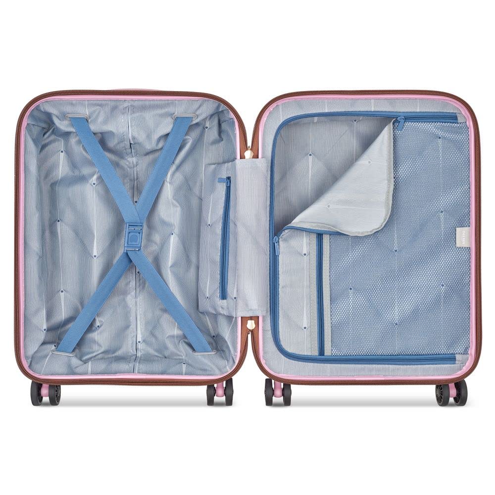 DELSEY PARIS - FREESTYLE - Valigia rigida da cabina 55 cm x 39 cm x 21 cm - 36 L - S Slim - Peonia