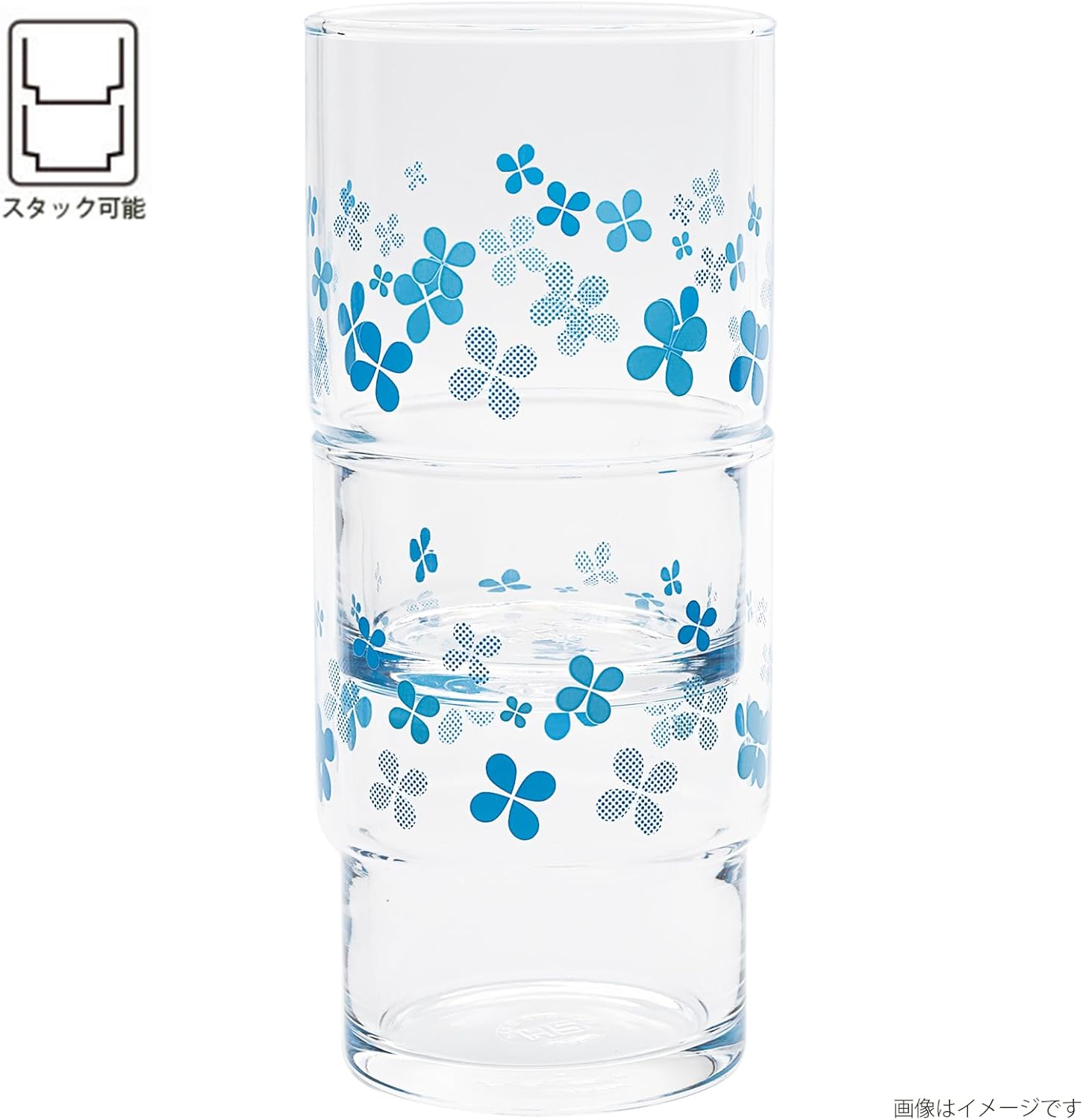 Toyo Sasaki Glass Glass Reproduct! Showa Print Glass, Stacked Tumbler, Lime, Made in Japan, Dishwasher Safe (Sold by Case), Clear, 8.5 fl oz (250 ml), Set of 48 0.5 fl oz (250 ml), 00346HS Lime