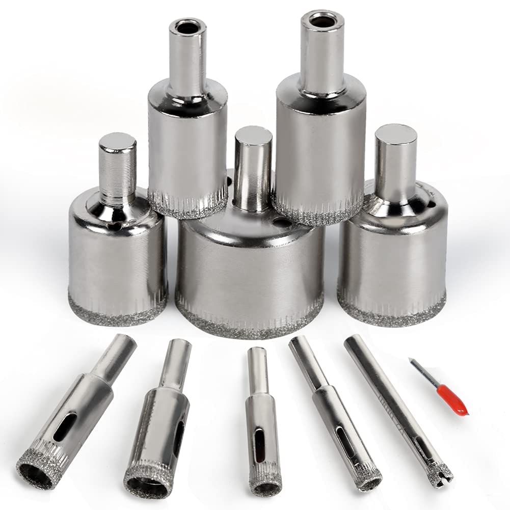 Diamond Drill Bit Set, 10PCS Hole Saw Set for Granite Stone, Glass, Porcelain, Marble (B0C3ZX2PG2) Amazon Price History, Amazon Price Tracker