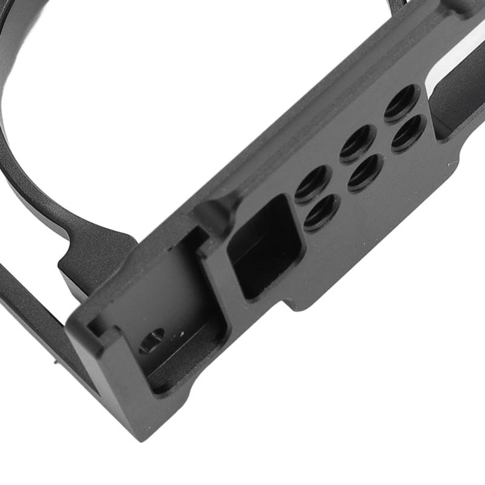 Naroote Gabbia Fotocamera per ZV1, Gabbia DSLR Protettiva Leggera in Lega di Alluminio Rig Video con Supporto per Slitta Fredda e Fori per Viti da 1/4 di Pollice, Cuscinetto Antiscivolo, Ideale per
